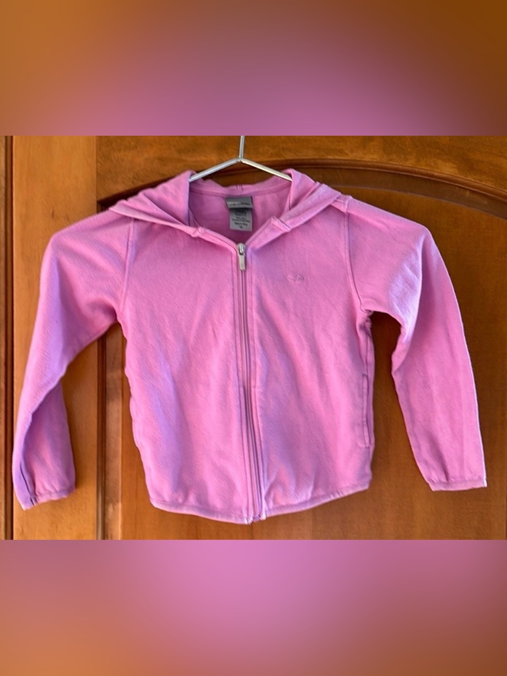 C9 by Champion Girls Orchid Pink Full Zip Hoodie Knit Sweatshirt Sz XS 🌸